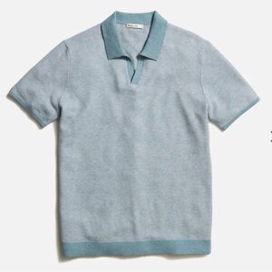 Marine Layer Liam sweater polo NWT (L, topaz/vapor)